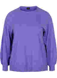 Melert strikkegenser, Purple Opulence Mel