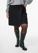 Omslag miniskjørt med knappdetaljer, Svart, Model image number 3