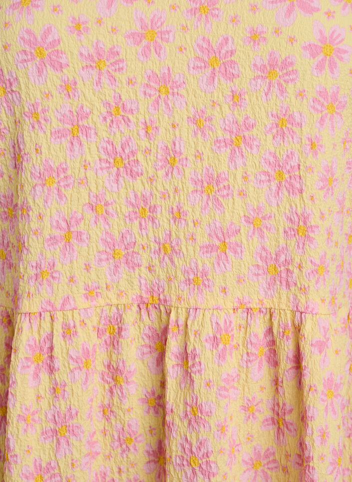 Kort A-linje kjole, Gul, Packshot image number 2