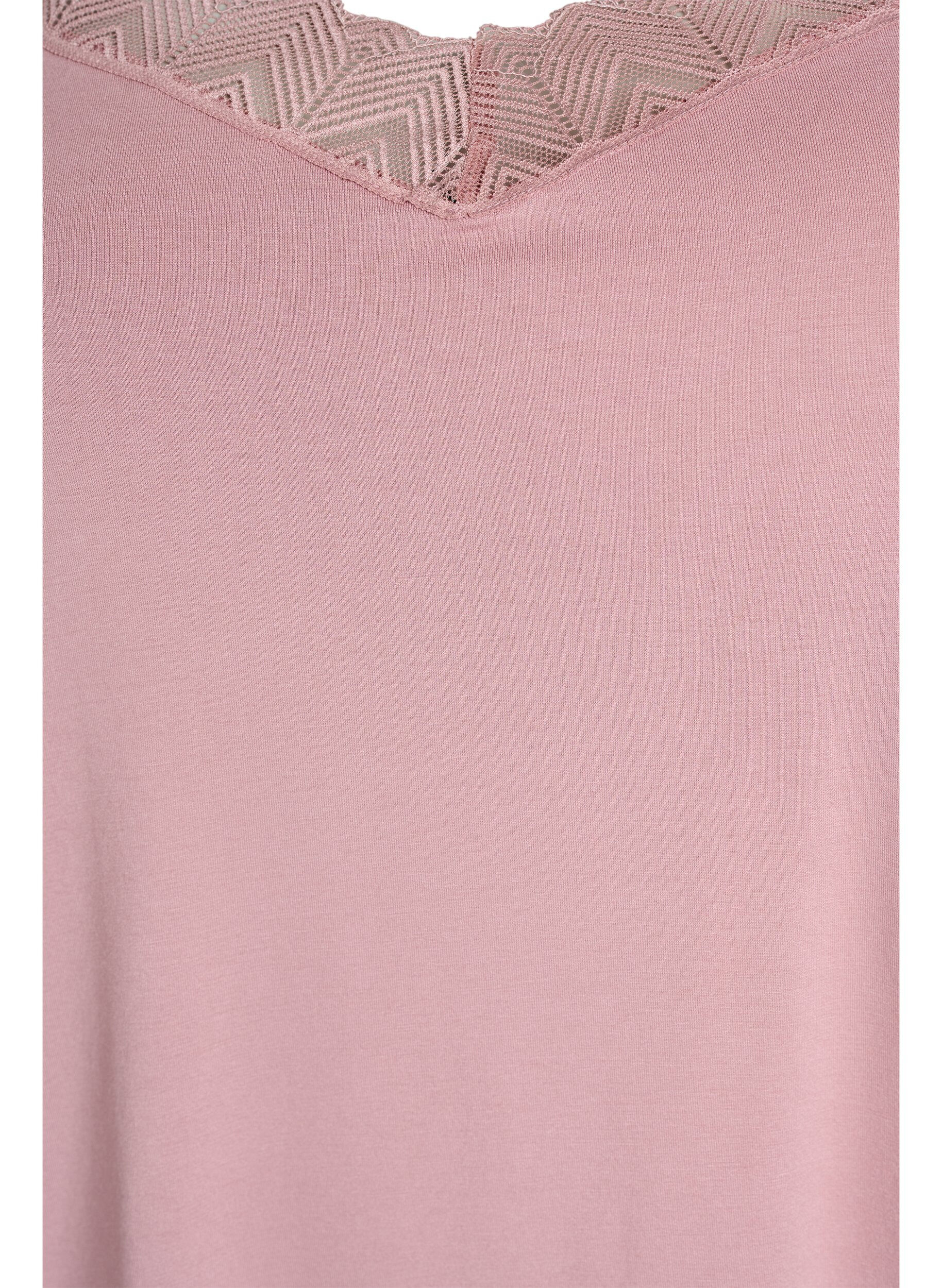 Zizzi Topp med blondedetaljer og spaghetti-stropper, 1342, Packshot image number 2