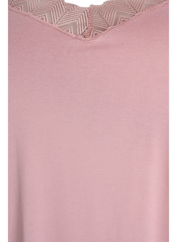 Topp med blondedetaljer og spaghetti-stropper, 1342, Packshot image number 2