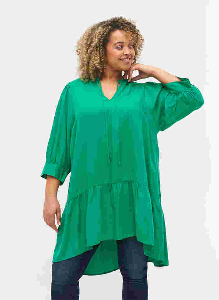 Kjole med 3/4-ermer, Jolly Green, Model image number 0