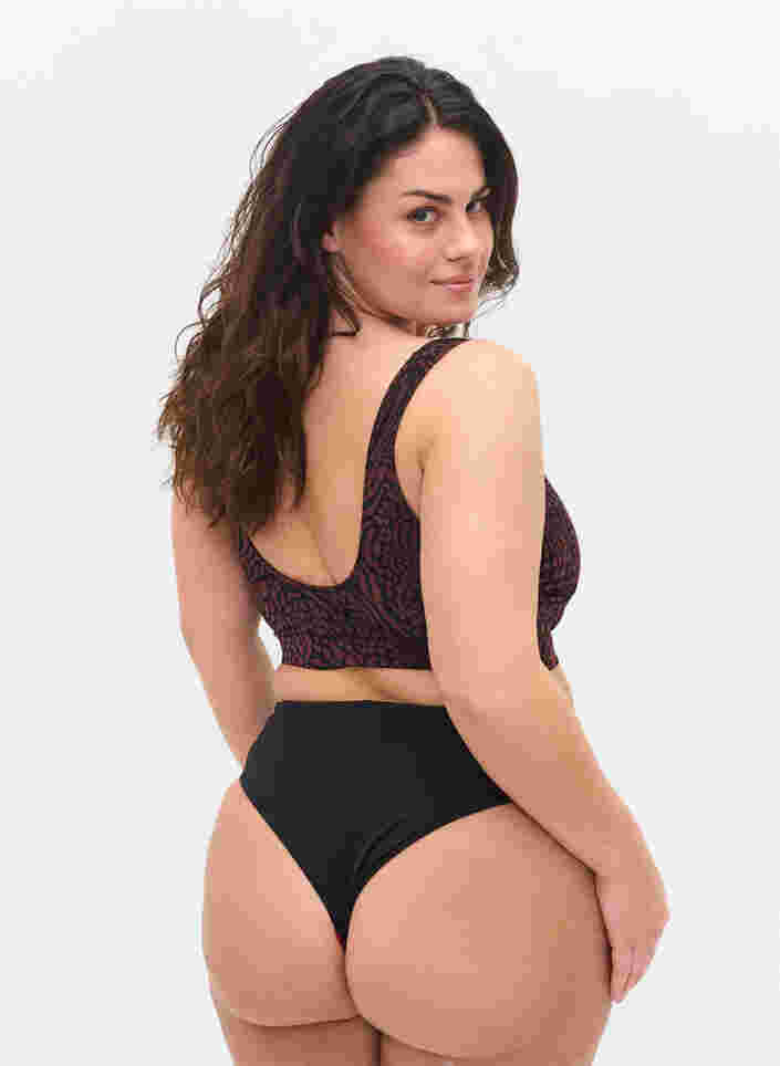 Bikinitruse med en normal høyde på livet, Black, Model
