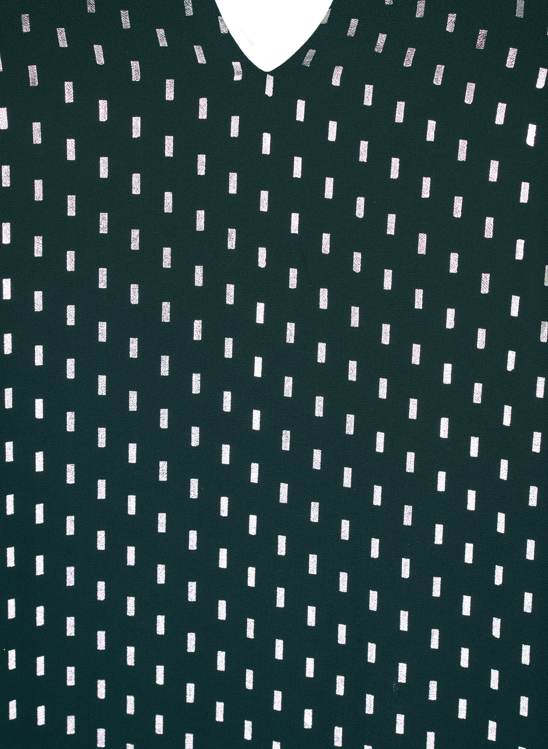 Zizzi Langermet kjole med folietrykk, Scarab w. Silver, Packshot image number 2