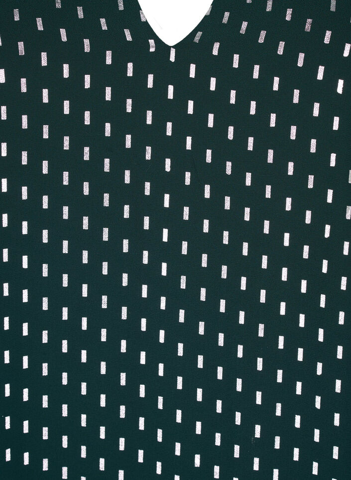 Langermet kjole med folietrykk, Scarab w. Silver, Packshot image number 2