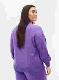 Melert strikkegenser, Purple Opulence Mel, Model