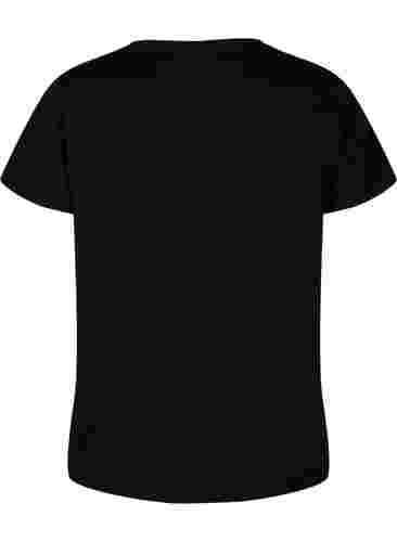 T-skjorte til trening med trykk, Black w. Copper Foil, Packshot image number 1
