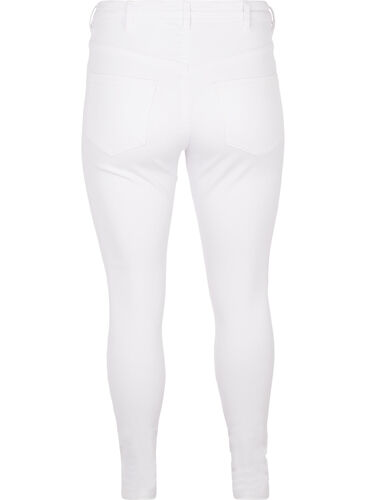 Super slim Amy jeans med høyt liv, White, Packshot image number 1