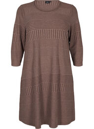 Kjole med 3/4-lange ermer og stripemønster, Ch. Martini Mel.