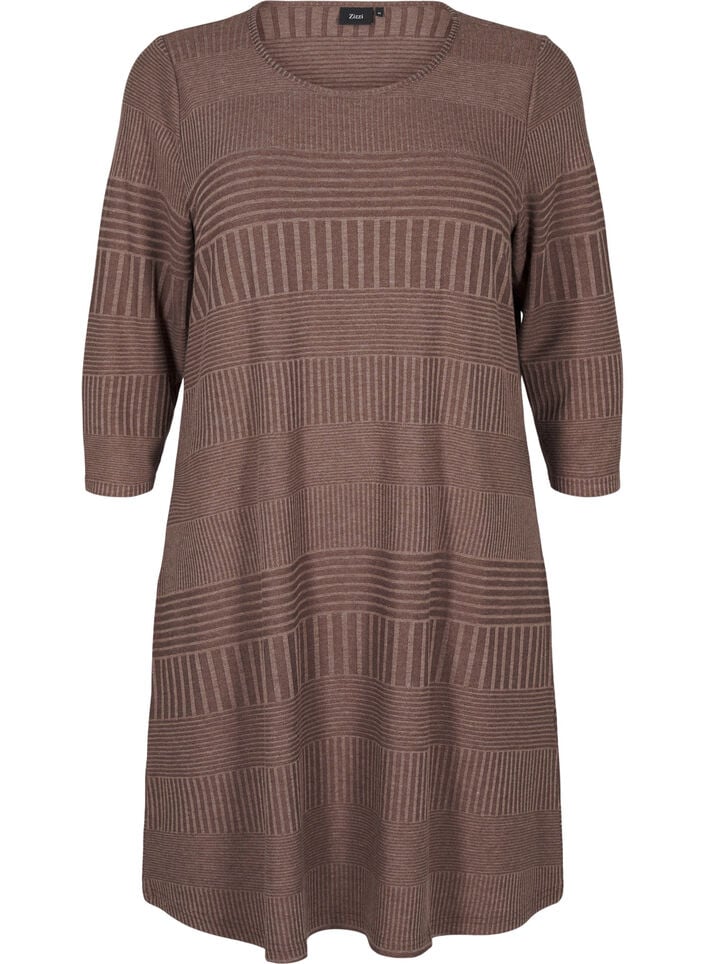 Kjole med 3/4-lange ermer og stripemønster, Ch. Martini Mel., Packshot image number 0