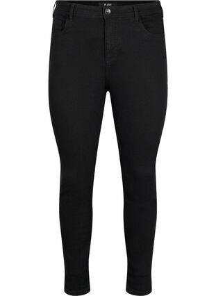Zizzi FLASH - Jeans med super slim passform, Black, Packshot image number 0