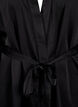Kimono i sateng med belte, Black, Packshot image number 2