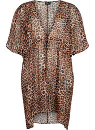 Strandkimono med trykk, Leopard