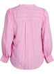 Bluse med vertikale striper, Rosa, Packshot image number 1