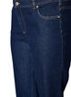 Cropped jeans med straight fit og normal midje, Bl&aring;, Packshot image number 2