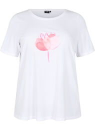 FLASH - T-skjorte med motiv, Bright White Flower