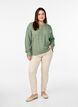 Langermet strikket bluse med et åpent mønster, Green Bay, Model image number 2