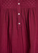 Bomulds muslin-tunika med broderie anglaise, M&oslash;rk Bordeaux, Packshot image number 2