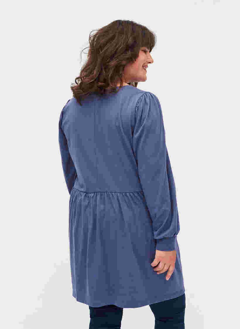 Tunika til gravide med puffermer, Nightshadow Blue, Model image number 1