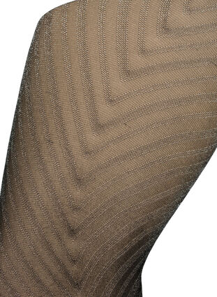Zizzi Tights med glitter og stripete mønster, Black, Packshot image number 1