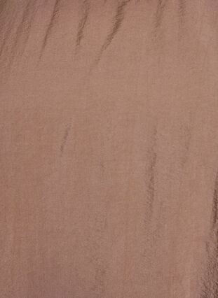 Zizzi Knelang ballongkjole med lommer, Brun, Packshot image number 2