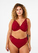Mikrofiberstring med blonde, R&oslash;d, Model image number 0