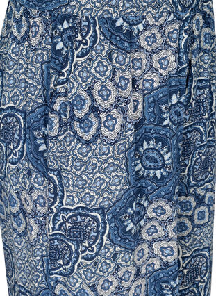Løse culottebukser i viskose, Asian Blue Print , Packshot image number 2