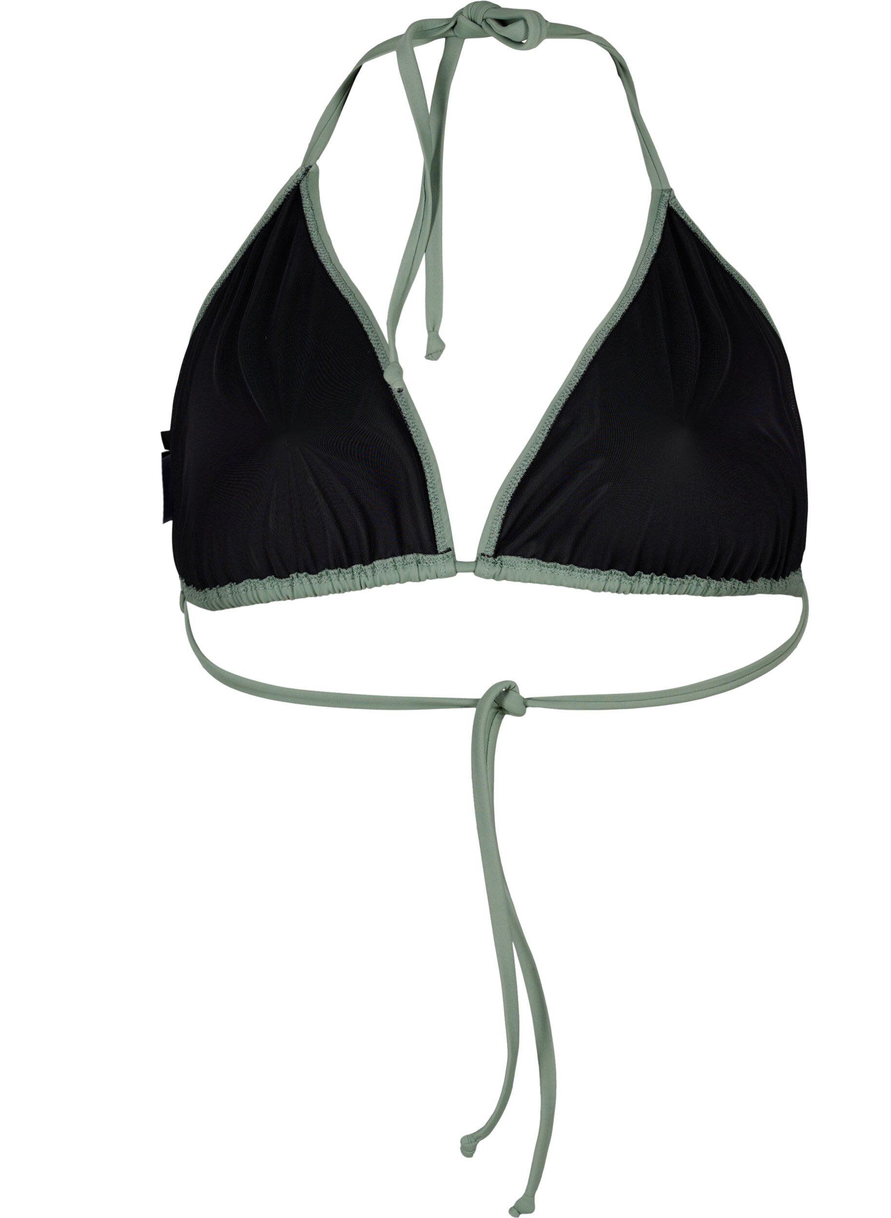 Zizzi Trekantbikini, Gr&oslash;nn, Packshot image number 1