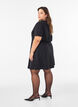 Kort A-linje jersey kjole, 0199, Model image number 2