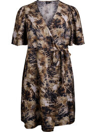Trykt omslagskjole, Green Camo AOP