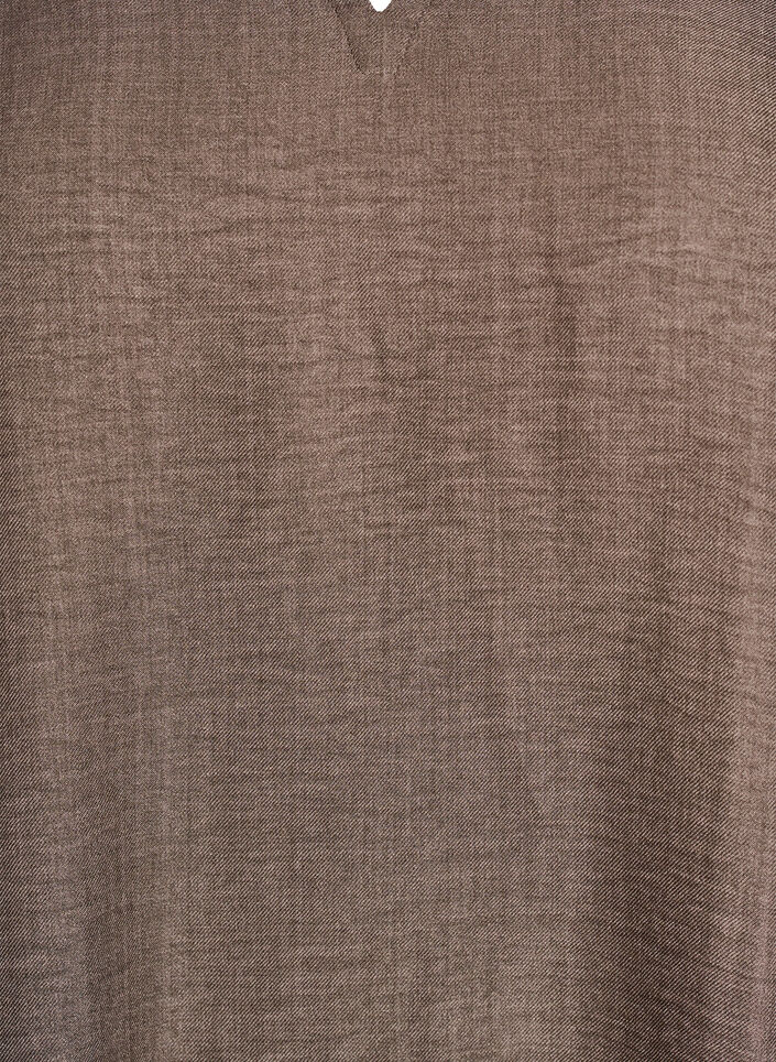 Tunika med rund hals, Brun, Packshot image number 2