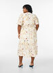 Blomstret midikjole med A-form, Beige, Model image number 2