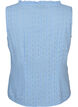 Ermel&oslash;s bluse med broderi anglaise og volanger, Bl&aring;, Packshot image number 1
