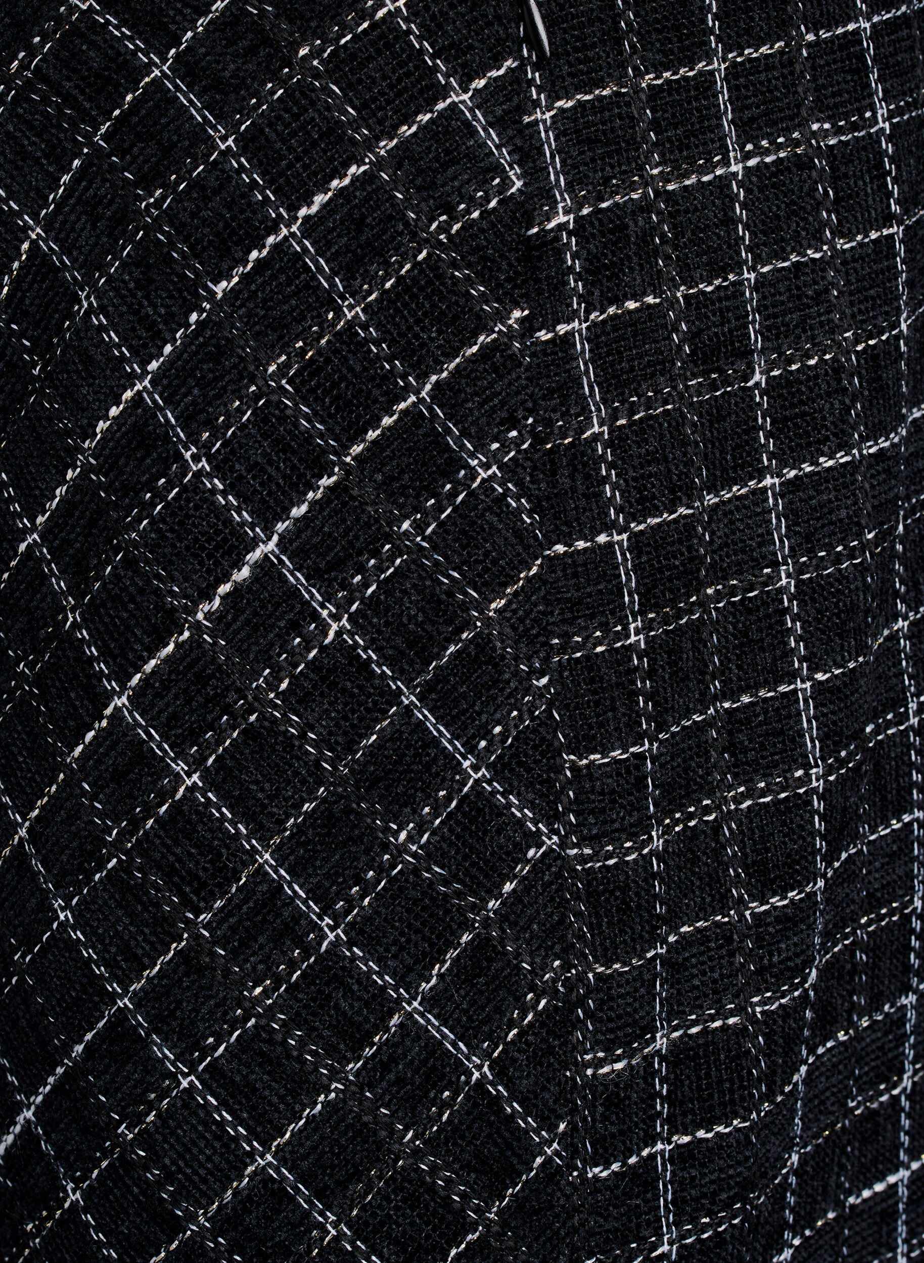 Zizzi Rutete skj&oslash;rt, Svart, Packshot image number 3