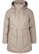 Vannavstøtende pufferjakke med hette, Beige, Packshot image number 0