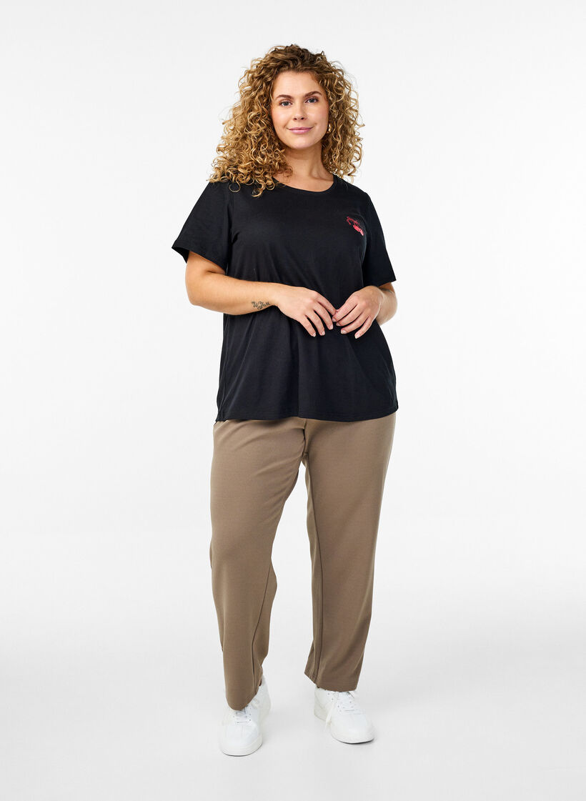 FLASH - T-skjorte med motiv, Svart, Model image number 1