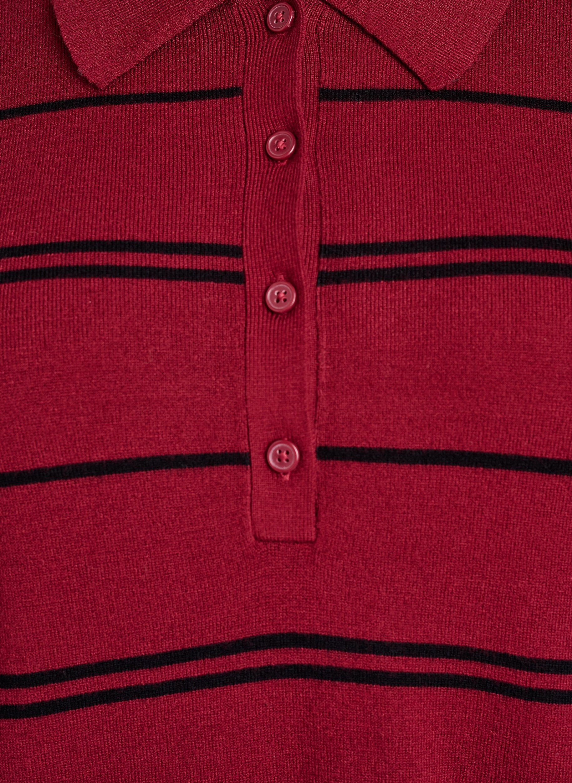 Zizzi Strikkeplagg med krage, R&oslash;d, Packshot image number 2