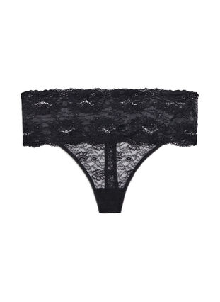 Zizzi 2-pk g-streng truse, Black, Packshot image number 2