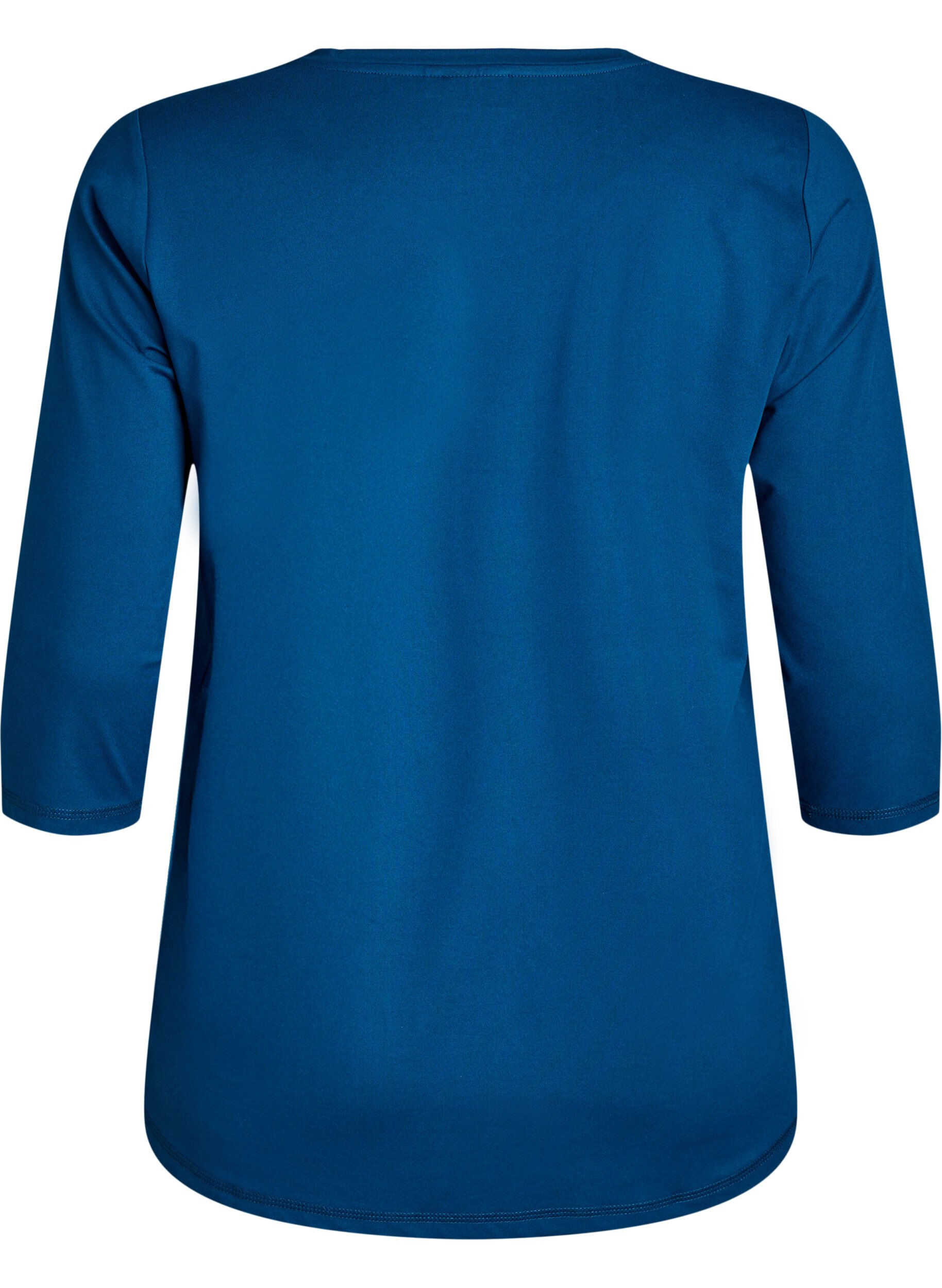 ZizziTreningsbluse med 3/4-ermer, Bl&aring;, Packshot image number 1