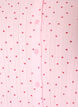 Cardigan i &oslash;kologisk bomull med hullbroderi, Rosa, Packshot image number 2