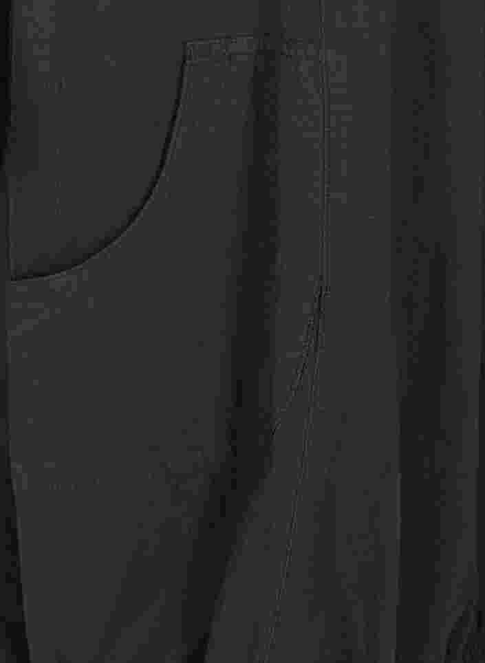 Bomullskjole uten ermer, Black, Packshot image number 3