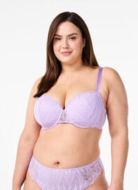 Formstøpt blonde-BH med bøyle, Lilla Formstøpt blonde-BH med bøyle, Lilla, Model