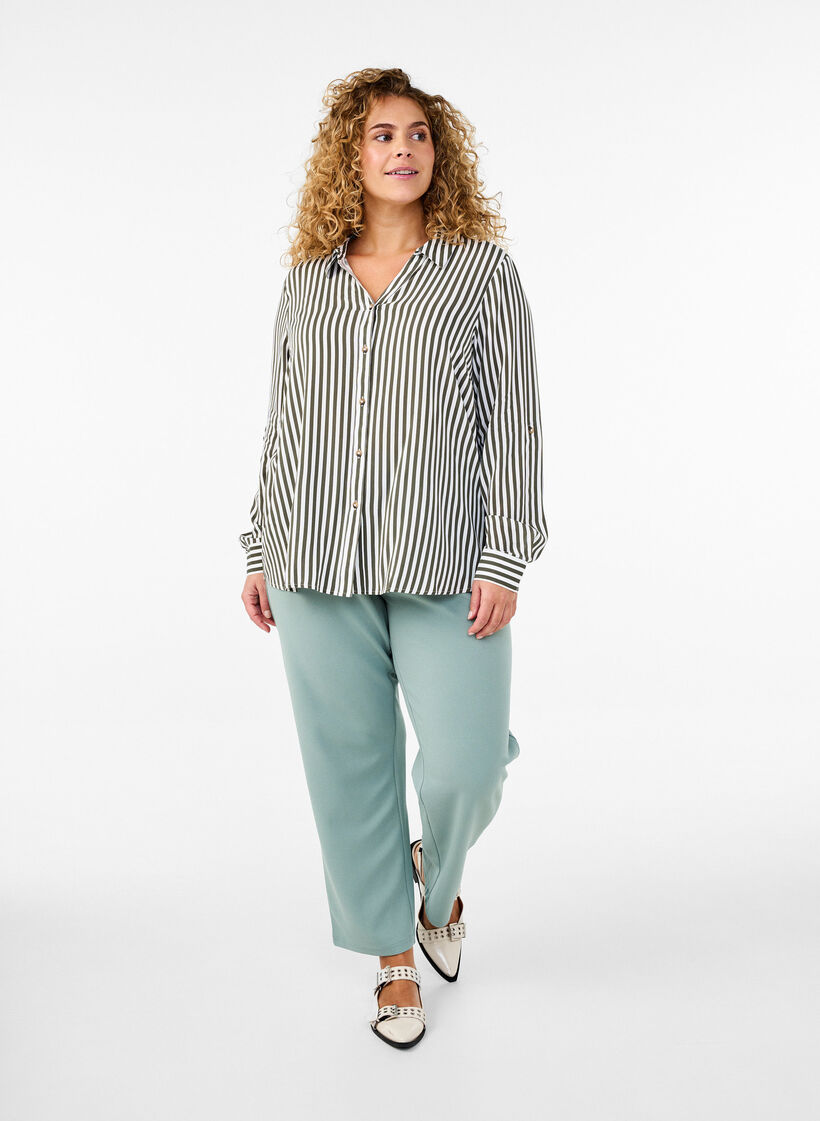 Flash – Bukser med rett passform, Grønn, Model image number 0