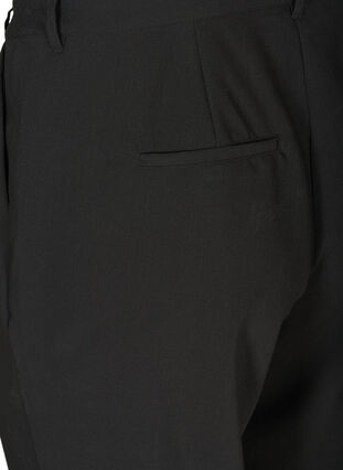 Cropped bukser i klassisk design, Black, Packshot image number 3
