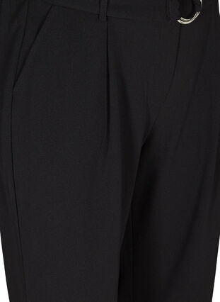 bukser med belte, Black, Packshot image number 2