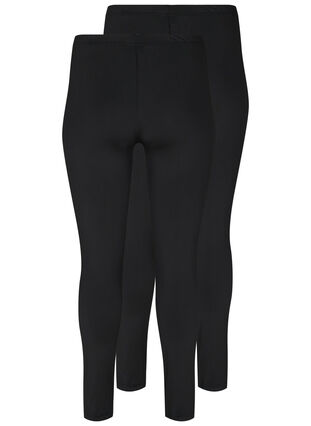 2-pack basis leggings, Black / Black, Packshot image number 1