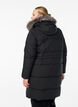 Vannavstøtende parkas med imitert pelskrage, Svart, Model image number 2