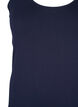 Ensfarget basistopp i bomull, Bl&aring;, Packshot image number 2