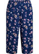 Culottebukser med m&oslash;nster, Bl&aring;, Packshot image number 0