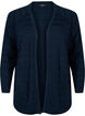 Stripete ton-i-ton cardigan, Navy Blazer, Packshot image number 0